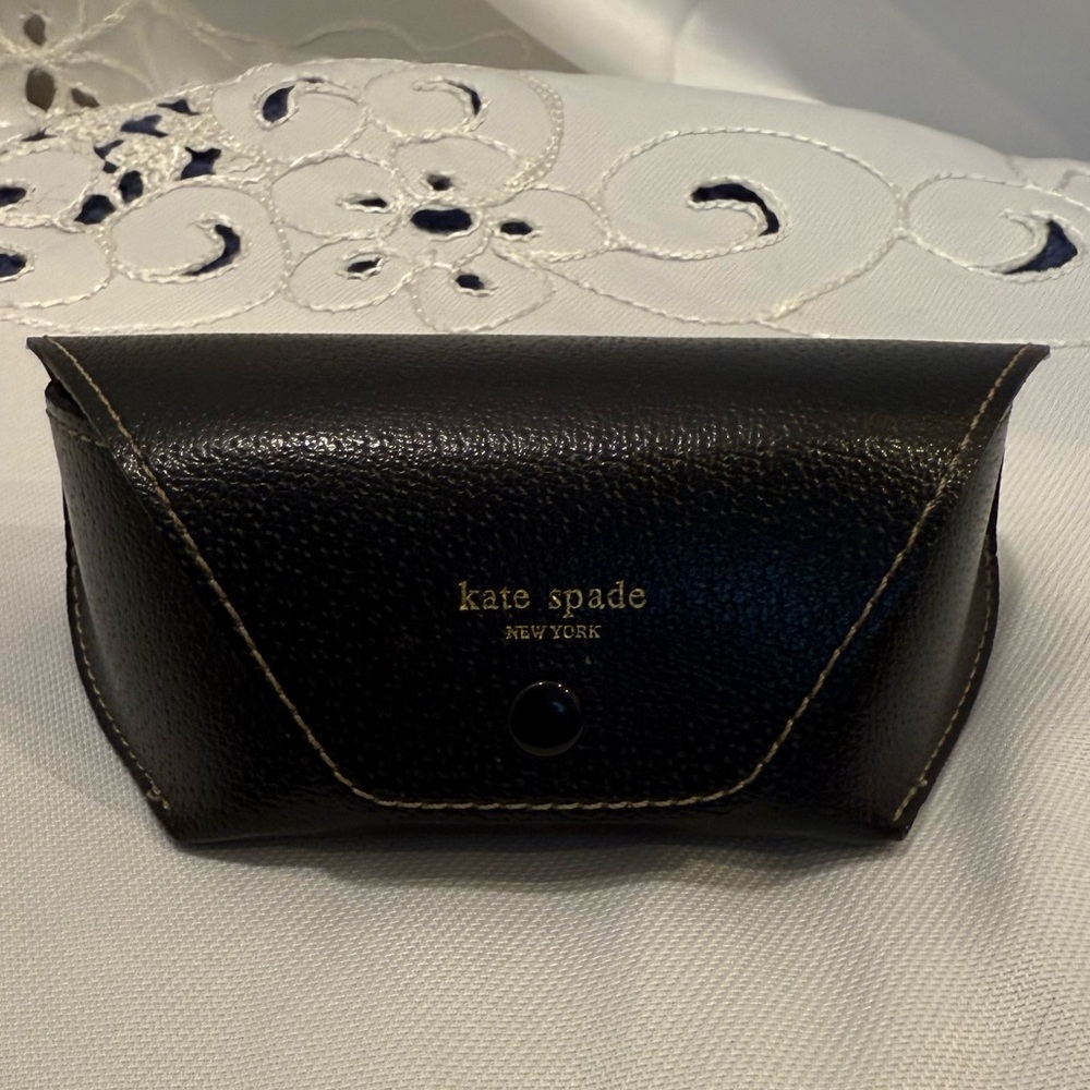 Kate Spade Black Leather Sunglasses Case